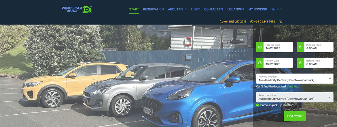 Wings Car Rental - Auckland, New Zealand