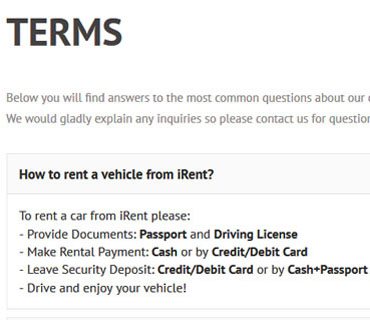 VEVS Success Stories: iRent Albania | Car Rental Website