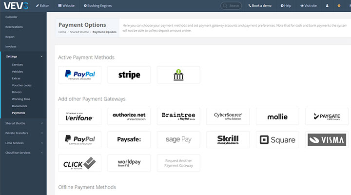 Flexible Payment Settings